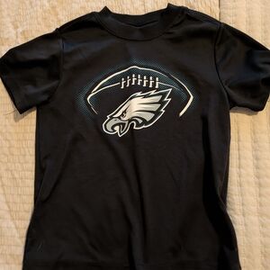 Philadelphia Eagles Kids Black Graphic Tee With Eagles Logo